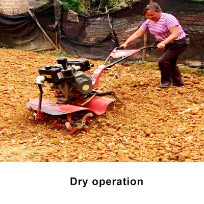 Einfache Bedienung Vierradantrieb Dieselmotor Mini Tiller 85 KG Kultiverator für die Landwirtschaft