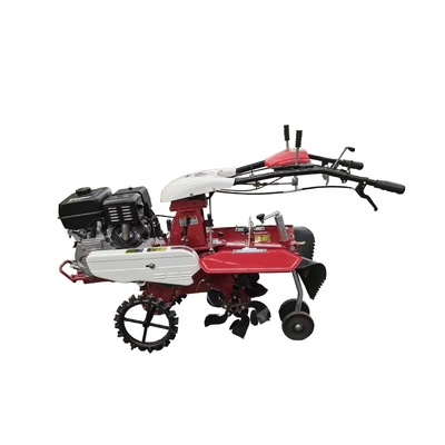 Vielseitiges Vierradantrieb 177F Benzinmotor Obstgarten Mini Power Tiller Kultivator