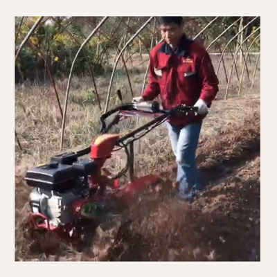 177F Benzinmotor mit Vierradantrieb Mini Power Tiller Cultivator für Bauernhof und Garten