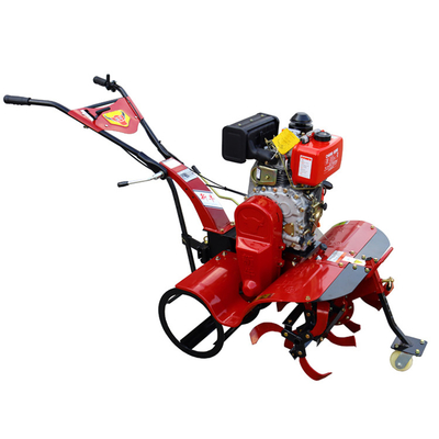 186F Dieselmotor mit Vierradantrieb Mini Power Tiller Cultivator für die Effizienz der Betriebe