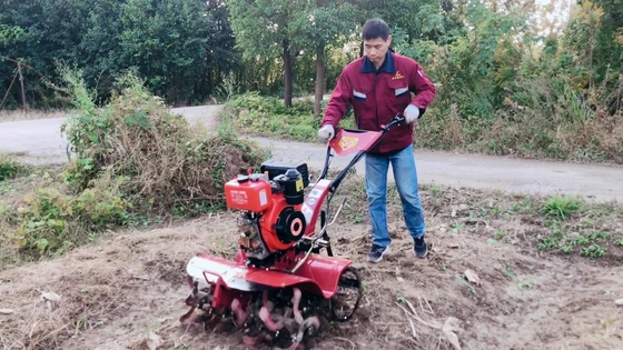 186F Dieselmotor mit Vierradantrieb Mini Power Tiller Cultivator für die Effizienz der Betriebe