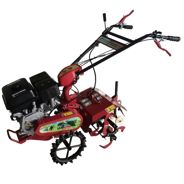 177F Benzinmotor mit Vierradantrieb Mini Power Tiller Cultivator für Bauernhof und Garten