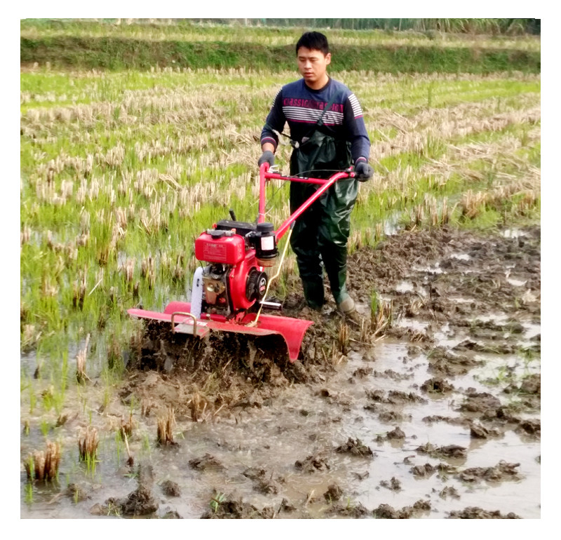 Hohe Sicherheitsstufe Landmaschinen Mini-Tiller mit Arbeitsbreite 45-85 cm