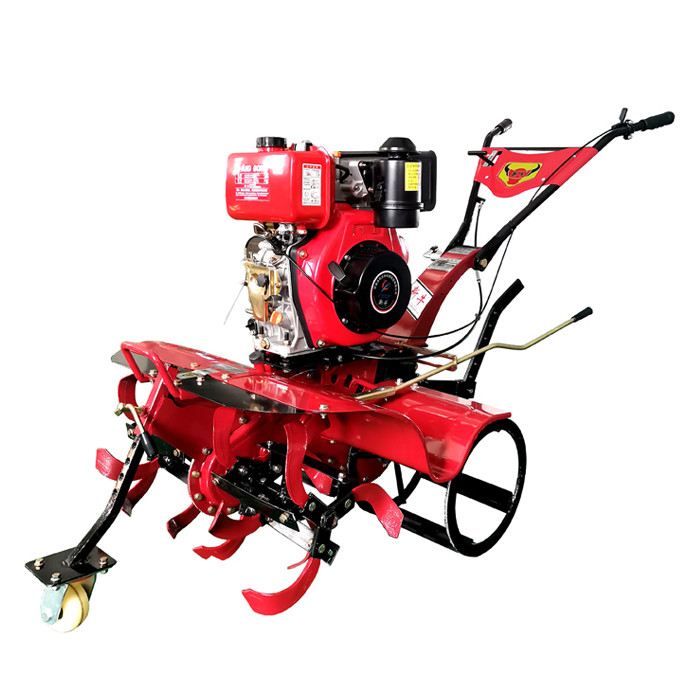 Leistungsstarker 186F Dieselmotor mit Vierradantrieb Mini Power Tiller Kultivator für den Markt